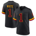 Elroe W.Commanders #1 Rachaad White Player Black Limited Home Game Stitched Jerseys