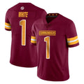 Elroe W.Commanders #1 Rachaad White Player Burgundy Limited Vapor Home Game Stitched Jerseys
