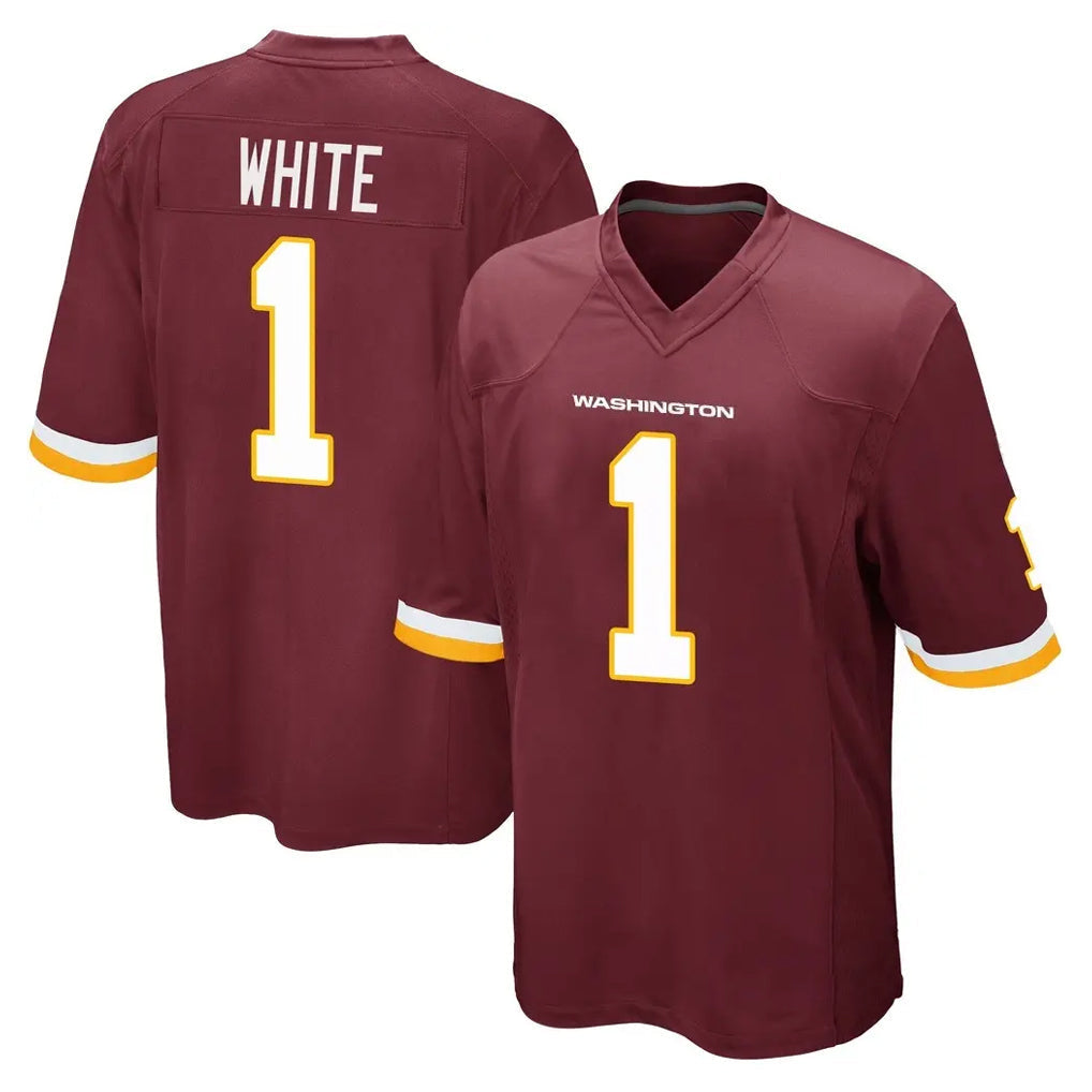 Elroe W.Commanders #1 Rachaad White Player Burgundy Team Color Home Game Stitched Jerseys
