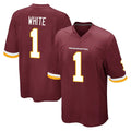 Elroe W.Commanders #1 Rachaad White Player Burgundy Team Color Home Game Stitched Jerseys