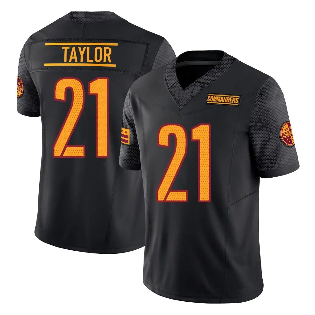 Elroe W.Commanders #21 Sean Taylor Player Black Vapor F.U.S.E. Limited Stitched Jerseys