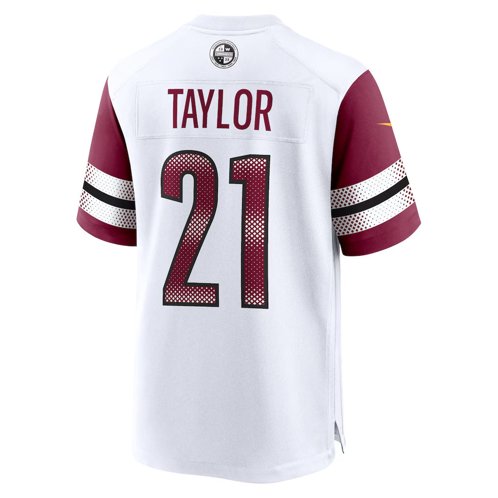 Elroe W.Commanders #21 Sean Taylor Player White Home Game Stitched Jerseys