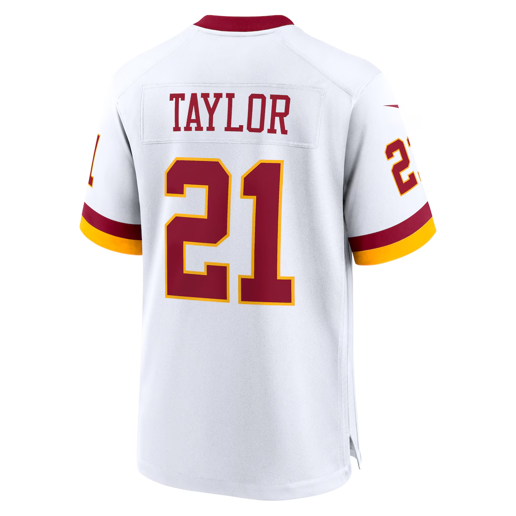 Elroe W.Commanders #21 Sean Taylor White Game Super Bowl Era Stitched Jerseys