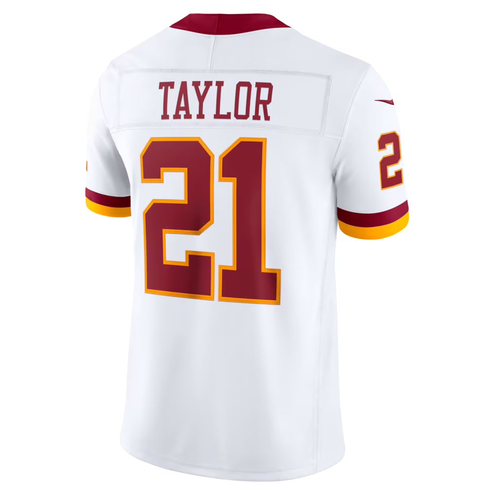 Elroe W.Commanders #21 Sean Taylor White Vapor F.U.S.E. Stitched Retired Limited Stitched Jerseys