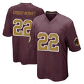 Elroe W.Commanders #22 Jacory Croskey-Merritt Player Burgundy Alternate Home Game Stitched Jerseys