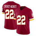 Elroe W.Commanders #22 Jacory Croskey-Merritt Player Burgundy Limited Team Vapor F.U.S.E. Home Game Stitched Jerseys