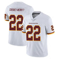 Elroe W.Commanders #22 Jacory Croskey-Merritt Player White Limited Vapor Untouchable Home Game Stitched Jerseys