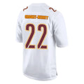 Elroe W.Commanders #22 Jacory Croskey-Merritt Player White Tundra Fashion Game Stitched Jerseys