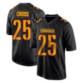 Elroe W.Commanders #25 Nick Cross Player Black Carbon Fashion Home Game Stitched Jerseys