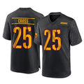 Elroe W.Commanders #25 Nick Cross Player Black Home Game Stitched Jerseys