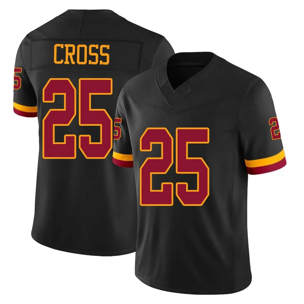 Elroe W.Commanders #25 Nick Cross Player Black Limited Vapor Home Game Stitched Jerseys
