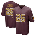 Elroe W.Commanders #25 Nick Cross Player Burgundy Alternate Home Game Stitched Jerseys
