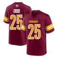 Elroe W.Commanders #25 Nick Cross Player Burgundy Home Game Stitched Jerseys