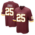 Elroe W.Commanders #25 Nick Cross Player Burgundy Team Color Home Game Stitched Jerseys