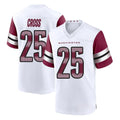 Elroe W.Commanders #25 Nick Cross Player White Game Home Stitched Jerseys
