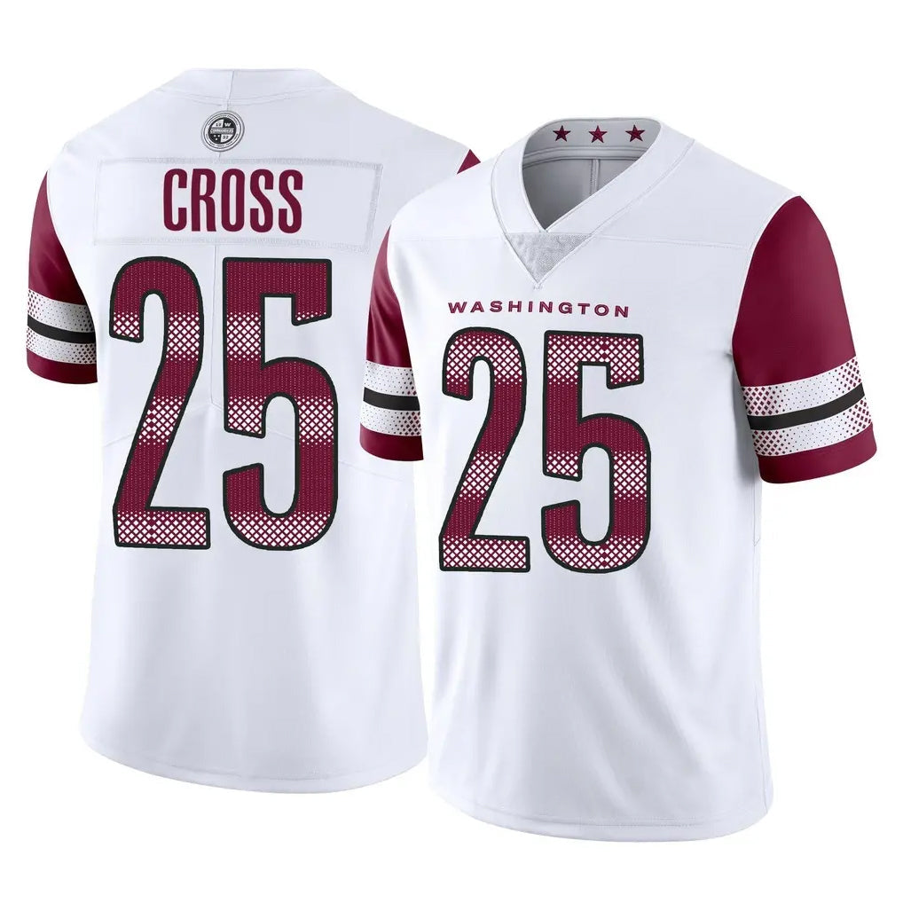 Elroe W.Commanders #25 Nick Cross Player White Limited Vapor Home Game Stitched Jerseys
