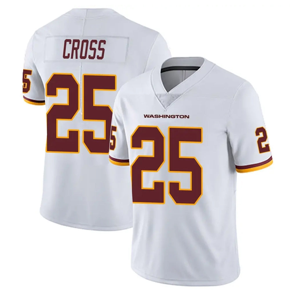 Elroe W.Commanders #25 Nick Cross Player White Limited Vapor Untouchable Home Game Stitched Jerseys
