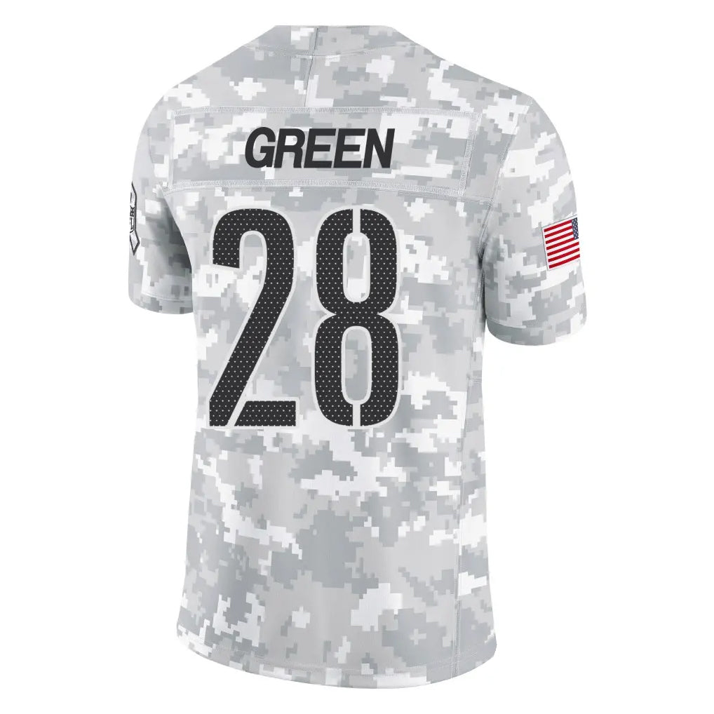 Elroe W.Commanders #28 Darrell Green Player  Arctic Camo Salute To Service Limited Stitched Jerseys