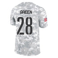 Elroe W.Commanders #28 Darrell Green Player  Arctic Camo Salute To Service Limited Stitched Jerseys