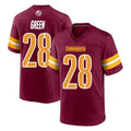 Elroe W.Commanders #28 Darrell Green Player Burgundy Home Game Stitched Jerseys