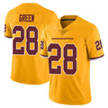 Elroe W.Commanders #28 Darrell Green Player  Gold Vapor Limited Stitched Jerseys