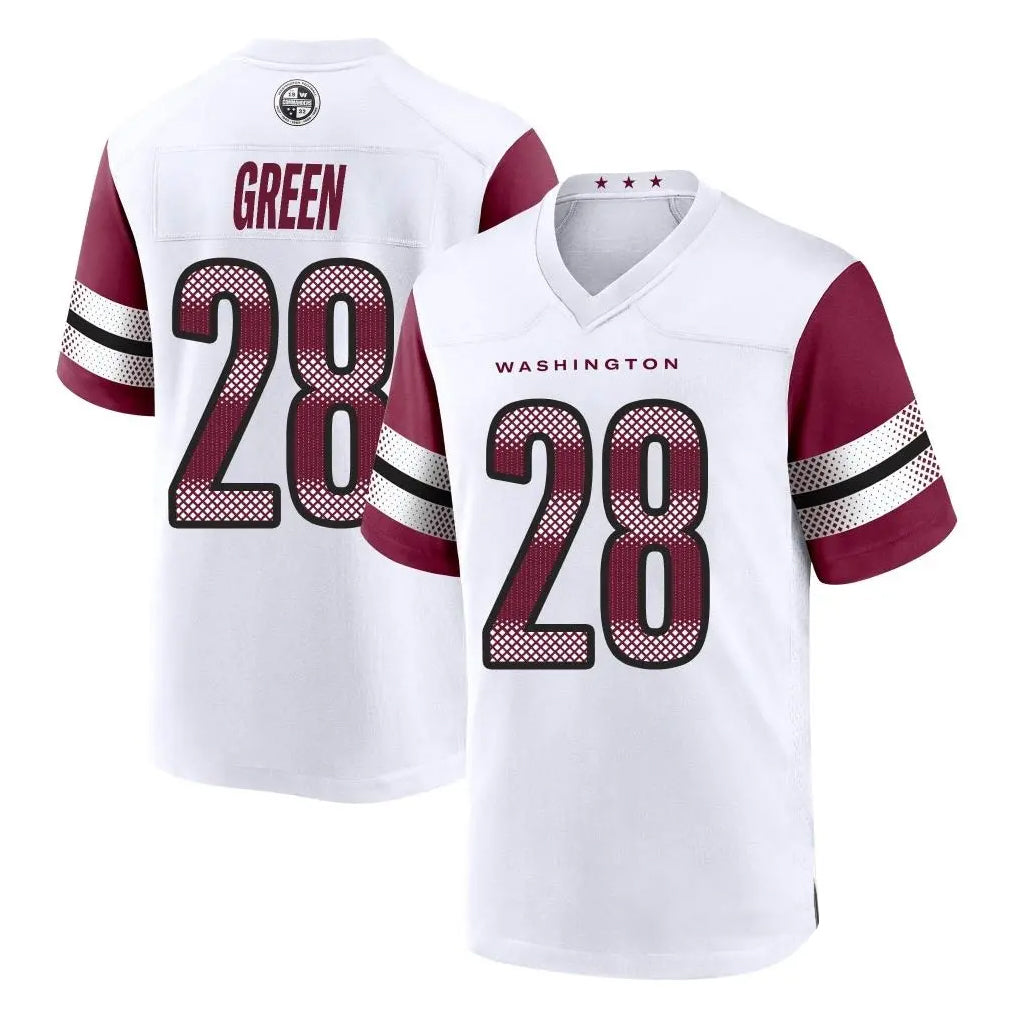 Elroe W.Commanders #28 Darrell Green Player White Home Game Stitched Jerseys
