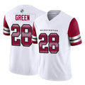 Elroe W.Commanders #28 Darrell Green Player  White Vapor F.U.S.E. Limited Stitched Jerseys