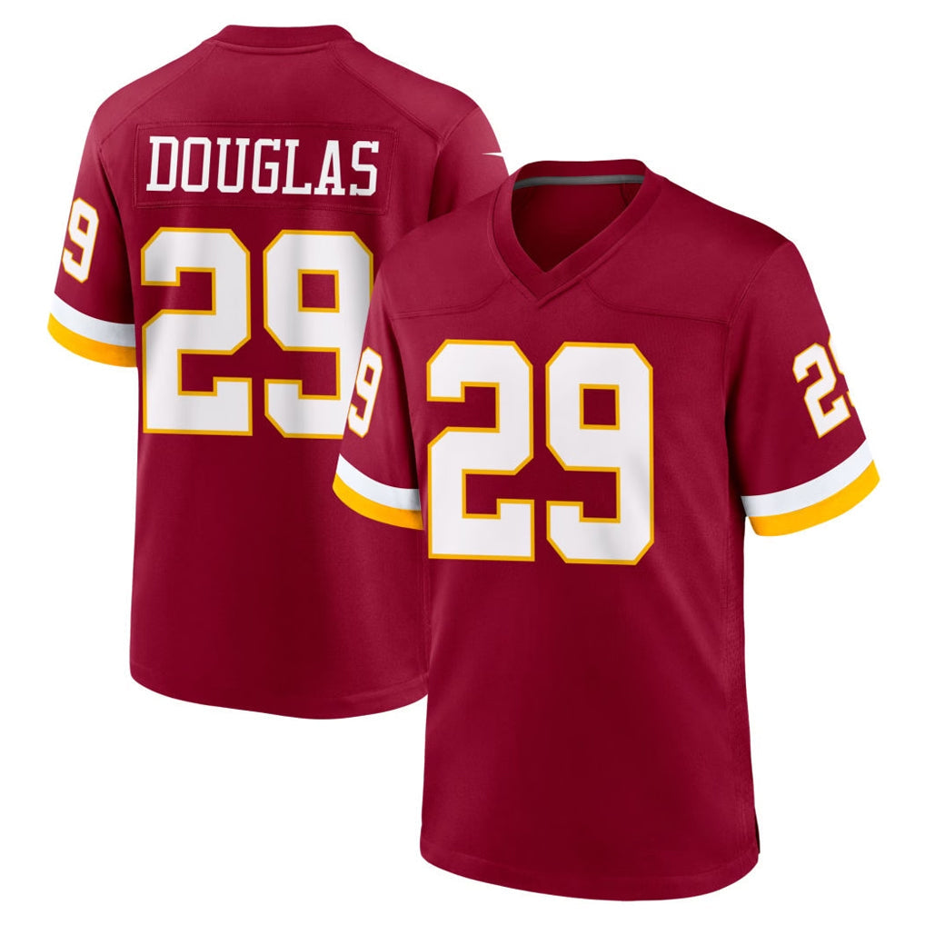 Elroe W.Commanders #29 Rasul Douglas Player Burgundy Game Home Stitched Jerseys