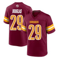 Elroe W.Commanders #29 Rasul Douglas Player Burgundy Home Game Stitched Jerseys