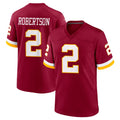 Elroe W.Commanders #2 Amik Robertson Player Burgundy Game Home Stitched Jerseys