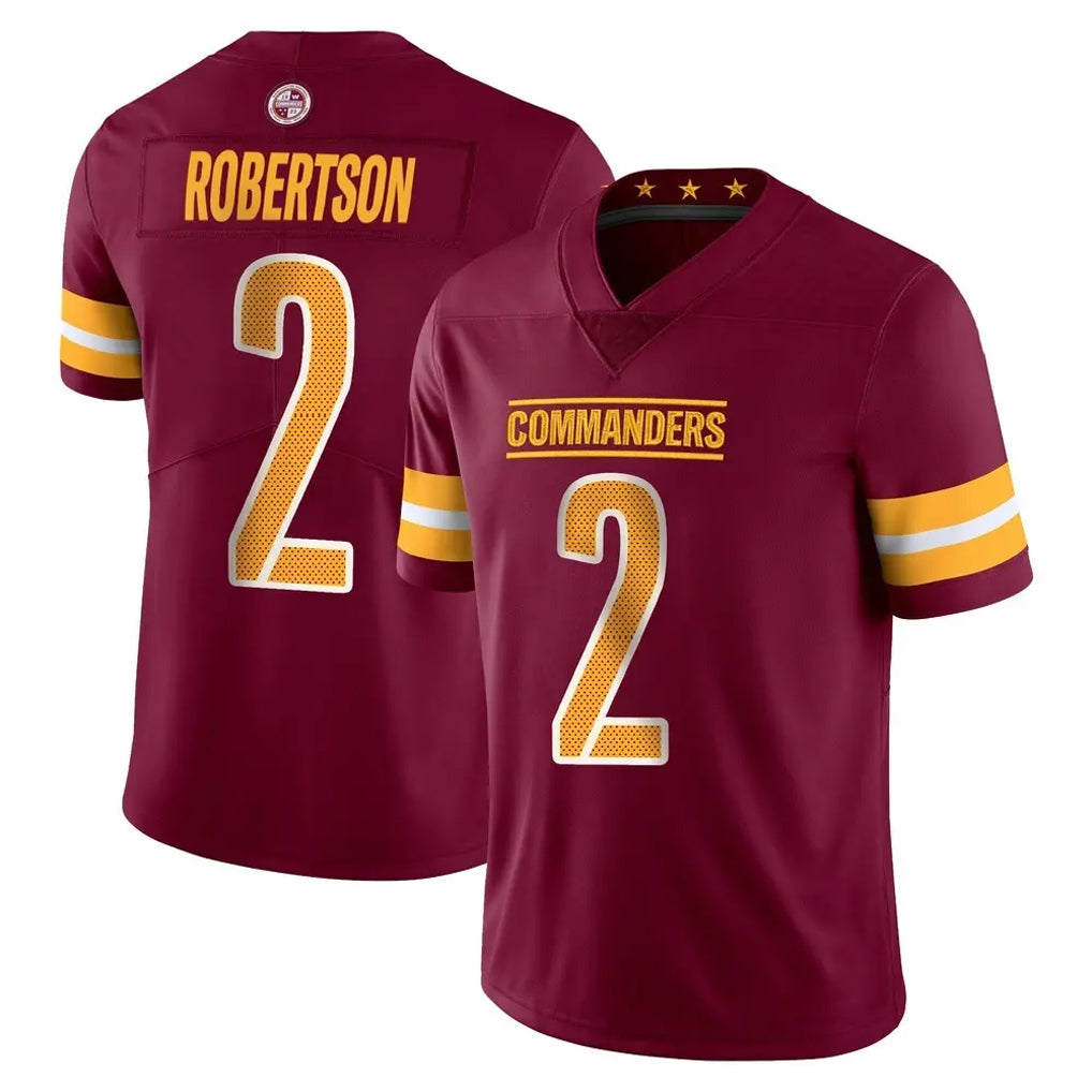 Elroe W.Commanders #2 Amik Robertson Player Burgundy Limited Vapor Home Game Stitched Jerseys