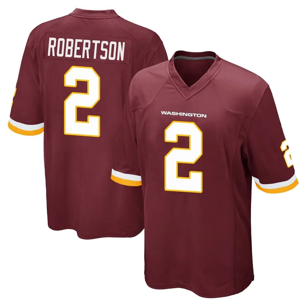 Elroe W.Commanders #2 Amik Robertson Player Burgundy Team Color Home Game Stitched Jerseys