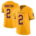 Elroe W.Commanders #2 Amik Robertson Player Gold Limited Color Rush Home Game Stitched Jerseys