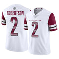 Elroe W.Commanders #2 Amik Robertson Player White Limited Vapor Home Game Stitched Jerseys