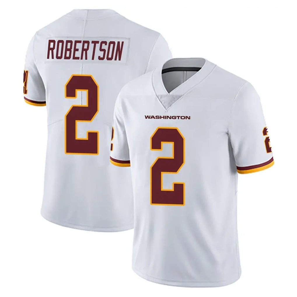 Elroe W.Commanders #2 Amik Robertson Player White Limited Vapor Untouchable Home Game Stitched Jerseys
