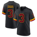 Elroe W.Commanders #3 Stefon Diggs Player Black Limited Home Game Stitched Jerseys