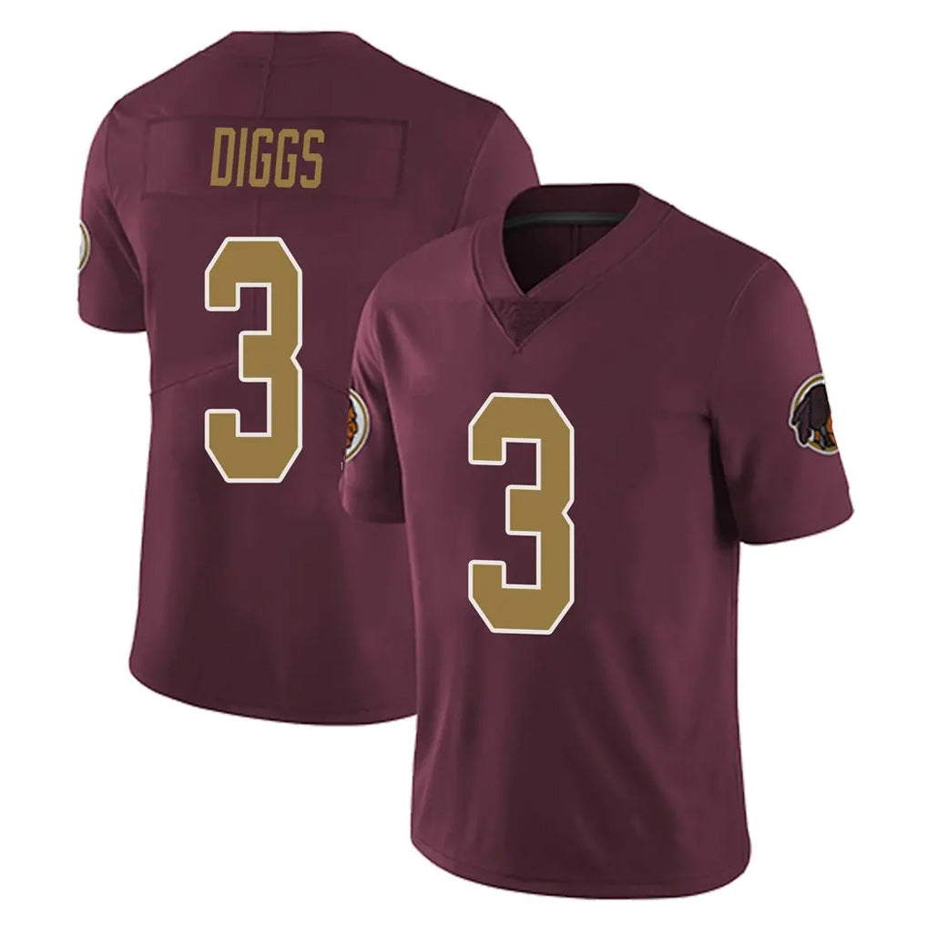 Elroe W.Commanders #3 Stefon Diggs Player Burgundy Alternate Vapor Untouchable Home Game Stitched Jerseys