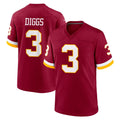Elroe W.Commanders #3 Stefon Diggs Player Burgundy Game Home Stitched Jerseys