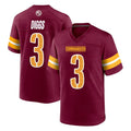 Elroe W.Commanders #3 Stefon Diggs Player Burgundy Home Game Stitched Jerseys
