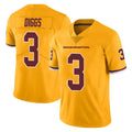 Elroe W.Commanders #3 Stefon Diggs Player Gold Limited Color Rush Home Game Stitched Jerseys