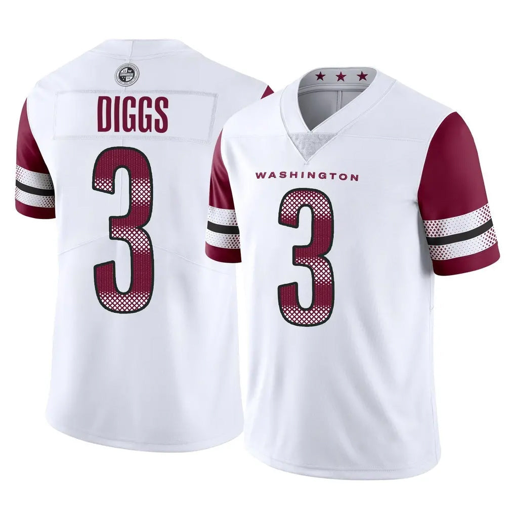 Elroe W.Commanders #3 Stefon Diggs Player White Limited Vapor Home Game Stitched Jerseys