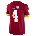 Elroe W.Commanders #4 Frankie Luvu Burgundy Team Vapor F.U.S.E. Stitched Limited Jerseys