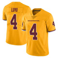 Elroe W.Commanders #4 Frankie Luvu Player Gold Vapor Limited Stitched Jerseys