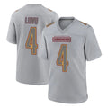 Elroe W.Commanders #4 Frankie Luvu Player Gray Atmosphere Fashion Home Game Stitched Jerseys