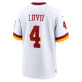 Elroe W.Commanders #4 Frankie Luvu Player White Game Football Jerseys