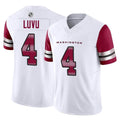 Elroe W.Commanders #4 Frankie Luvu Player White Vapor F.U.S.E. Limited Football Jerseys