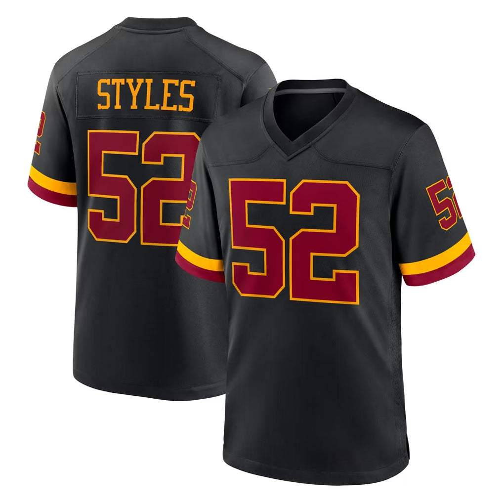 Elroe W.Commanders #52 Sonny Styles Player Black Limited Home Game Stitched Jerseys