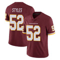 Elroe W.Commanders #52 Sonny Styles Player Burgundy Limited Team Color Vapor Untouchable Home Game Stitched Jerseys