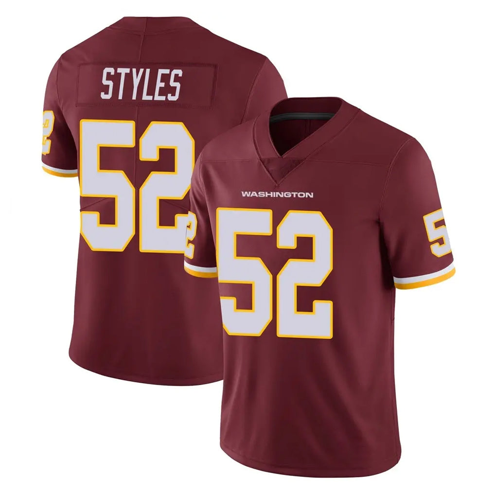 Elroe W.Commanders #52 Sonny Styles Player Burgundy Limited Team Color Vapor Untouchable Home Game Stitched Jerseys