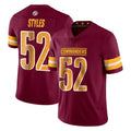 Elroe W.Commanders #52 Sonny Styles Player Burgundy Limited Vapor Home Game Stitched Jerseys